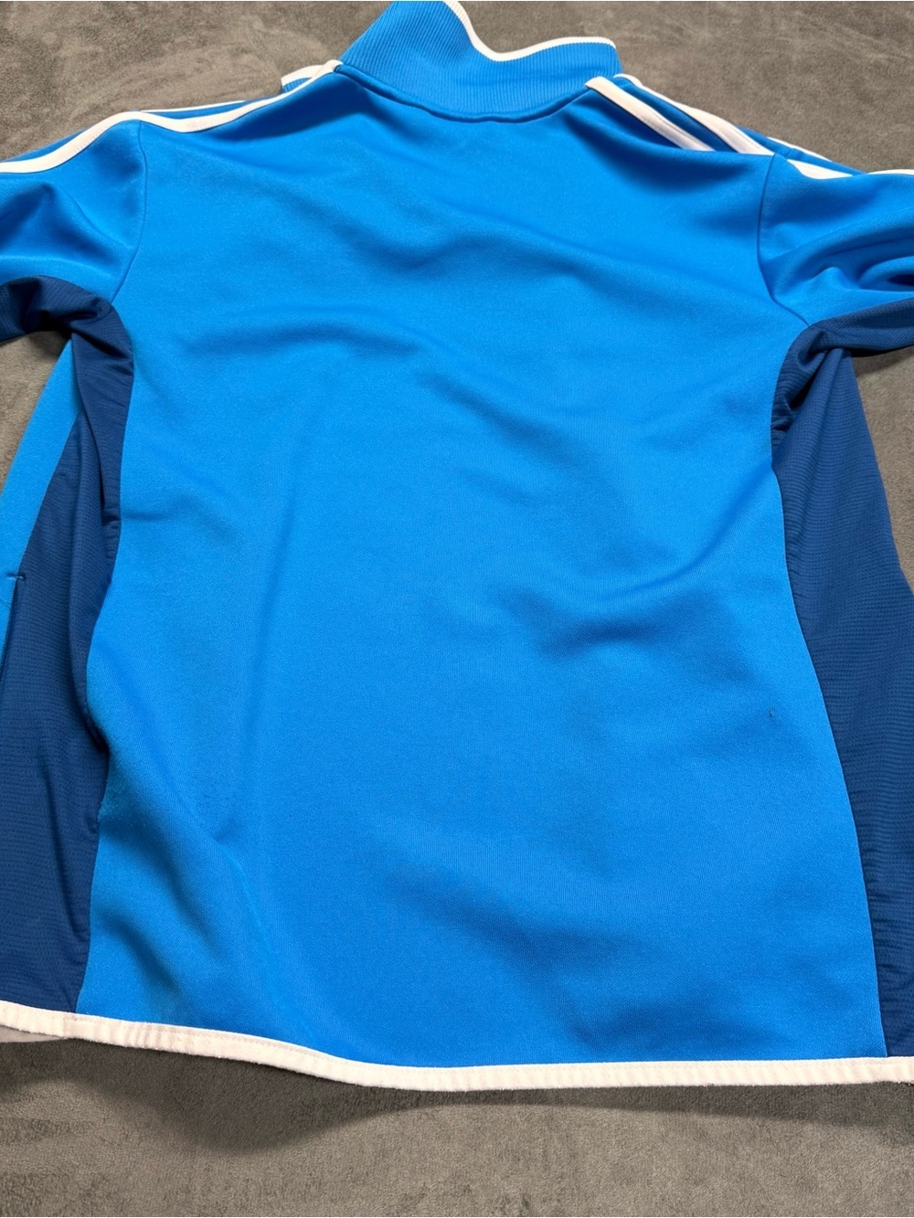 adidas Y2K Blue warm up jacket (2011) with White Trim - Picture 9 of 14